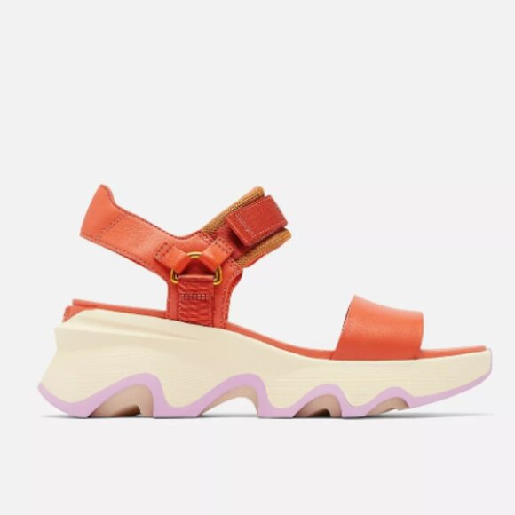 KINETIC Impact Y-Strap High Women's Wedge Sandal Color Tuscan, Aura - Picture 1 of 4